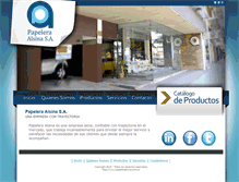 Tablet Screenshot of papeleraalsina.com.ar